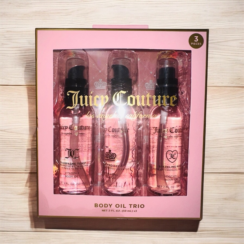 New Juicy Couture Body Oil Trio Set